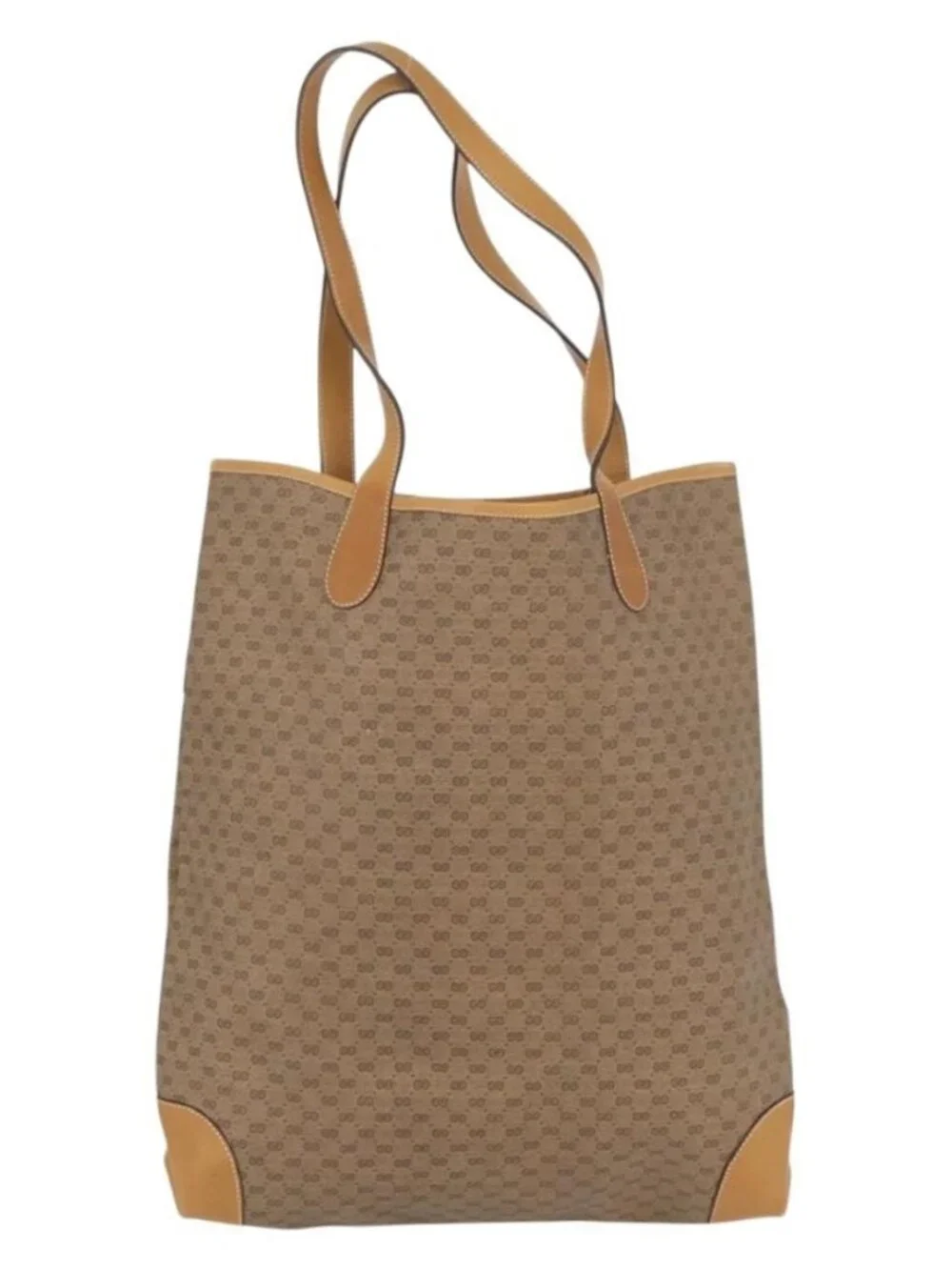 GUCCI Micro GG Supreme Web Sherry Line Bag PVC Beige 002 904 0131 Auth yk20192A